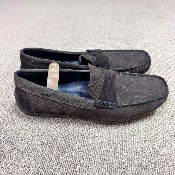 Geox U Moner Shoes U44Q6D Slip On Mens Leather Brown Size 10 New main image 9